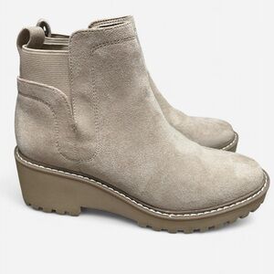 DV by Dolce Vita Beige Suede Ankle Boots